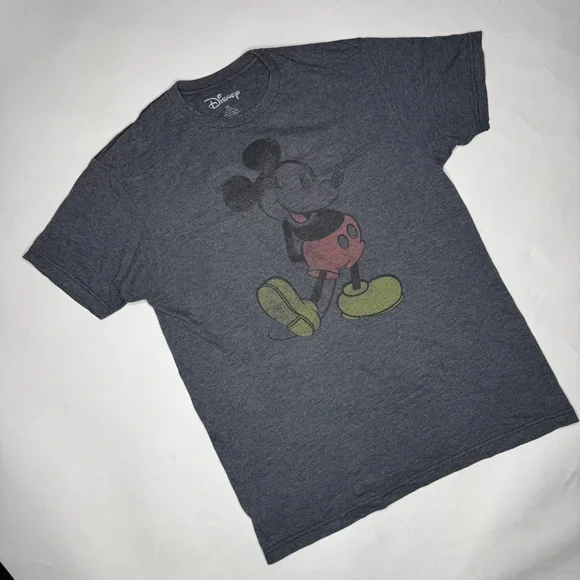 Men's Mickey Mouse Gray Graphic T-Shirt - Picture 5 of 7